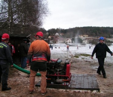 Zimní hasičská soutěž Dřevěnice