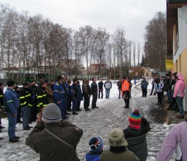 Zimní hasičská soutěž Dřevěnice